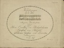 Veränderungen über den „Marsch der Priester“ aus Mozarts Zauberflöte, Badische Landesbibliothek Karlsruhe