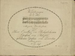 Veränderungen über den „Marsch der Priester“ aus Mozarts Zauberflöte, Badische Landesbibliothek Karlsruhe